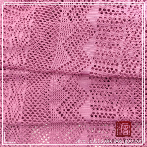 Polyester Spandex Häkelspitzen -Stück gefärbtes Textil